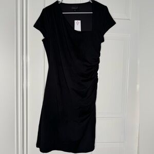 Guess- Black Ruched Dress - SS Andy Dress Sz XL